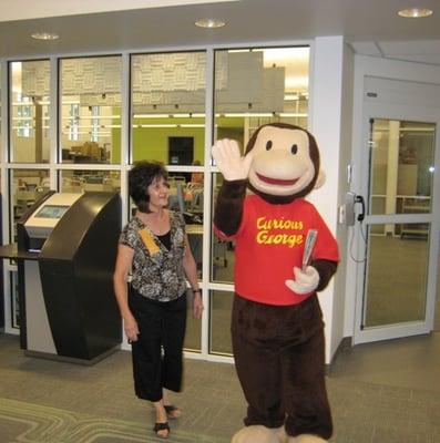 Curious George visits