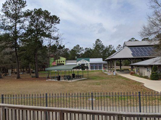 Across from the kids playground is the kids museum