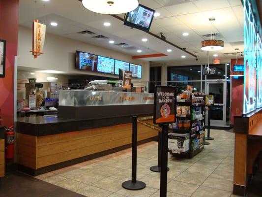 Dunkin' Donuts, Thornton Location.  Ordering Counter.  March 14th 2014 visit.