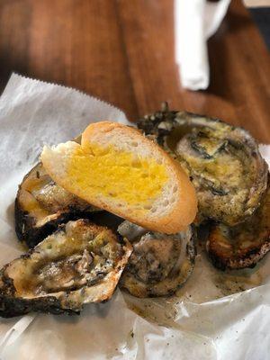 Char broiled oysters