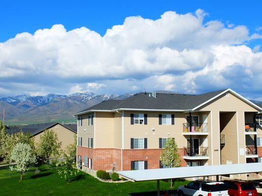 Beautiful views from our apartments in Logan, UT