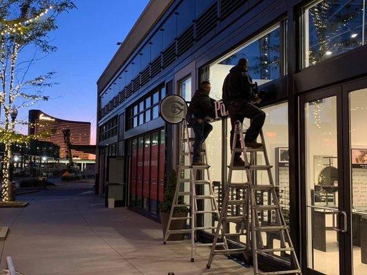 New sign going up out front!