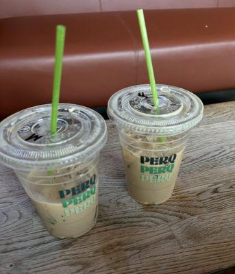 Iced Flat White w/ homemade Maple Syrup