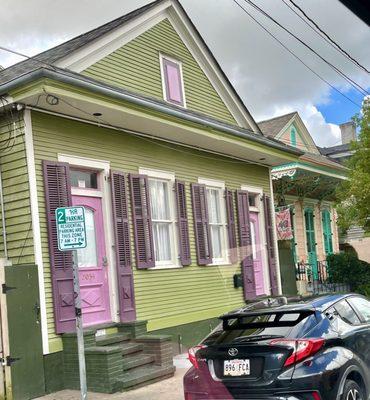 Beautiful shotgun houses built by the French