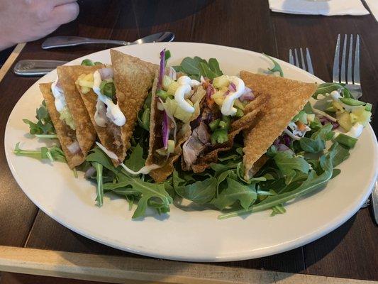 Duck Wonton Tacos