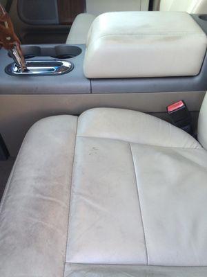 Grease stains on leather interior