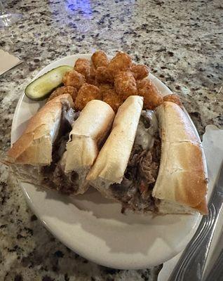 12/17/2023: Philly Cheese Steak with tots