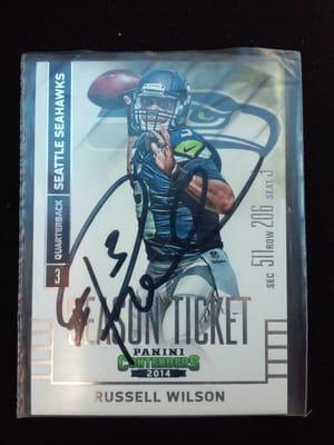 Russell Wilson- Seattle Seahawks!!! autographed sports card