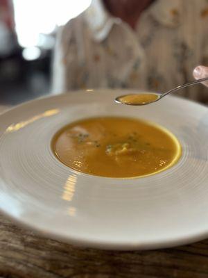 Maple bourbon butternut squash soup!