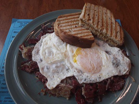 CBH w 2 eggs and rye toast. 9/14/24. Delicious