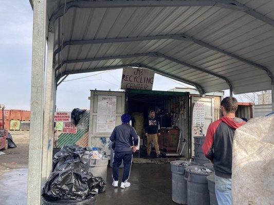 Front of recycling center