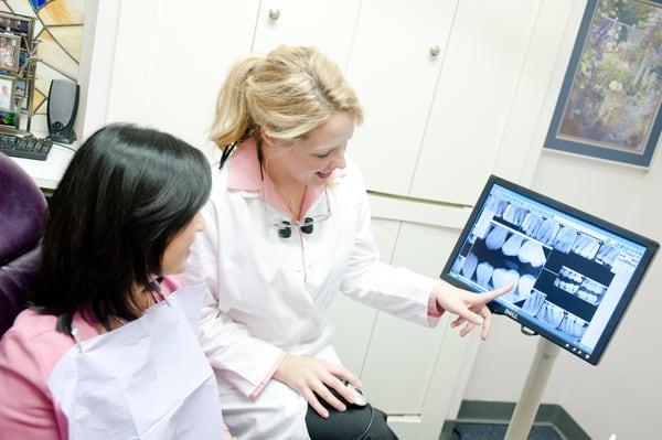 Digital x-rays and patient education