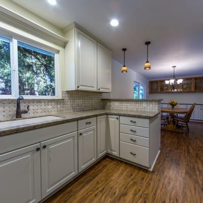 Kitchen remodel by Wright Built. All electric work by Theos Electric.