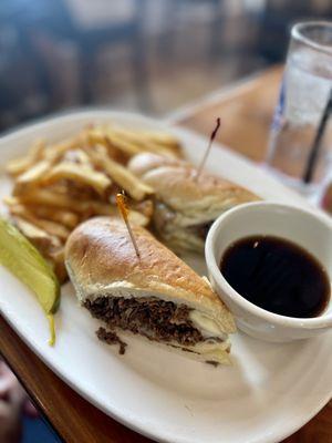 Prime rib French dip.