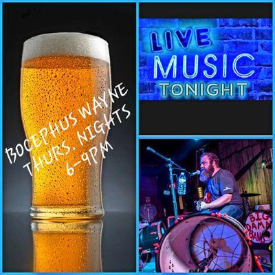 Live music Thursday nights 6-9pm