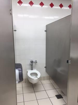 How does one completely remove a stall door?