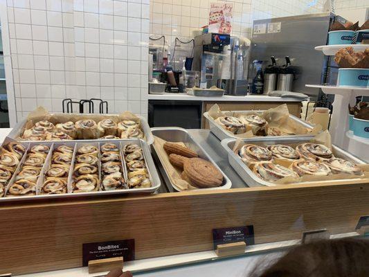 Fresh baked cinnamon rolls & churros!