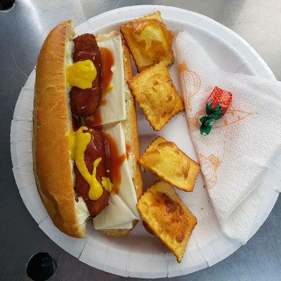 CROQUETAS FRITA CON PAN