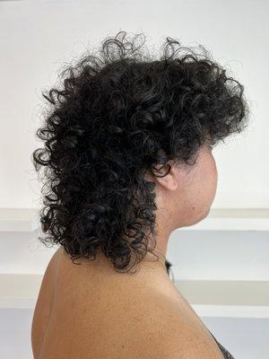 Women's mullet haircut