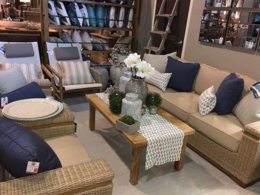 White Collection all weather wicker & teak