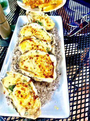 Oven baked oysters