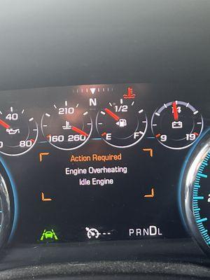 Engine overheating