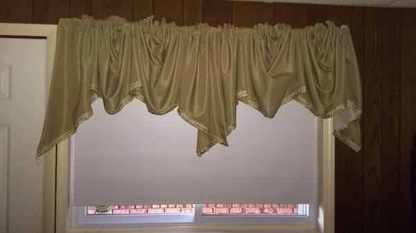 Drapes are for decoration only.