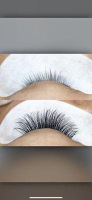 that was ceci did my lashes before and after,love it! Will co e back for refill