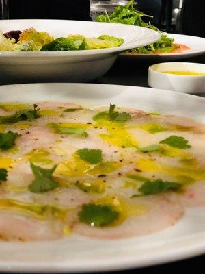 Grouper carpaccio.