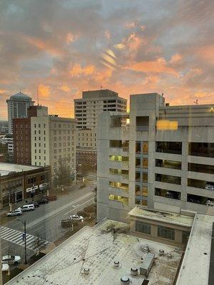 Great sunrise view from floor 8