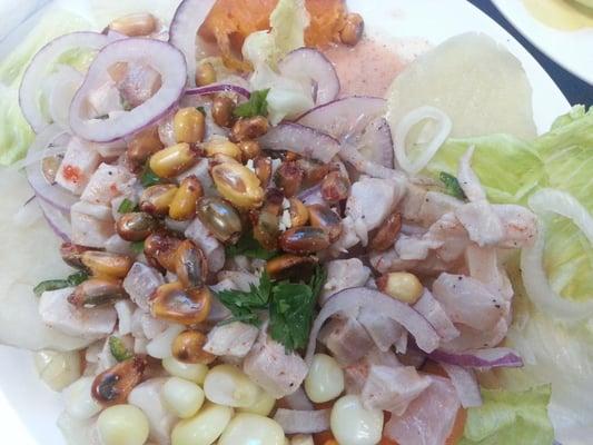 Ceviche from De Sabor Peruano on Saturdays. Absolutely delicious.