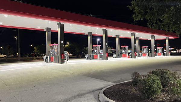 12 Gas Pumps