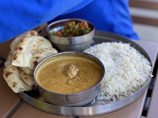 Lamb korma lunch