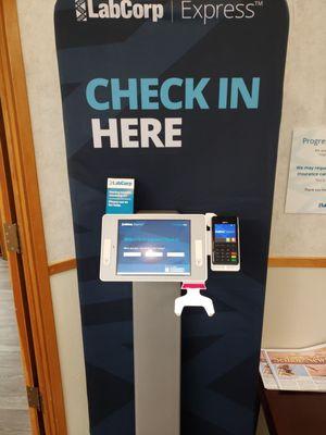 Their new check in system. So quick and easy!