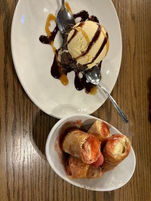 Border Brownie Sundae & Strawberry Cheesecake Chimis