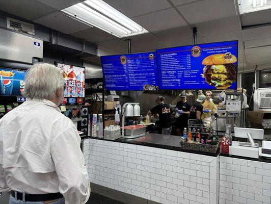 Inside view or ordering at the gas station 04-13-2024