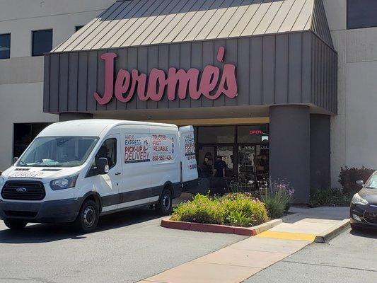 Pick up from Jerome's for a customer