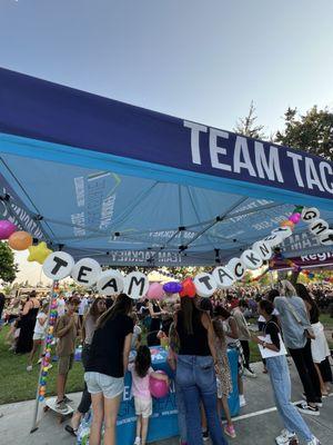 Local booths at Eastgate concert in the park!