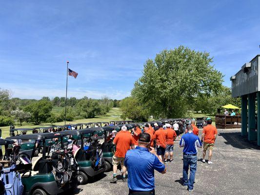 Beautiful day for golf at  Beaver Dam Country Club.