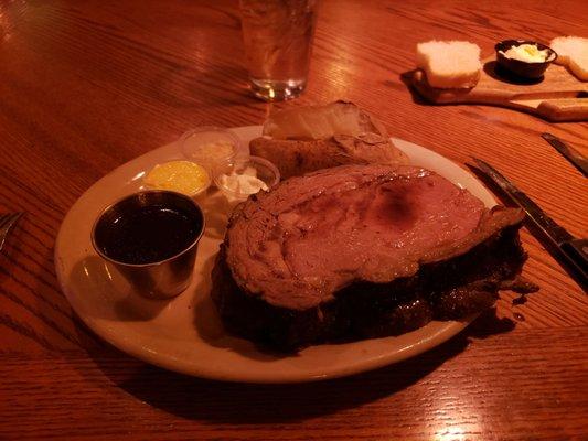 20 oz. Prime rib cooked perfectly!