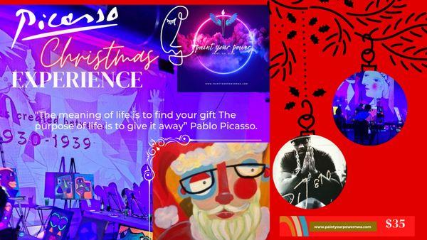 Make a Picasso Santa with us.