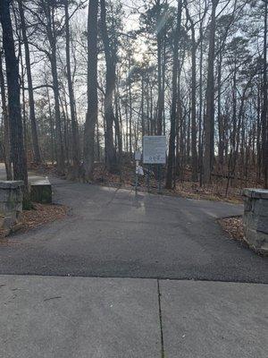 Entrance to main trail