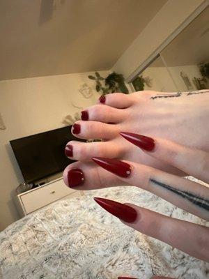 nails and toes