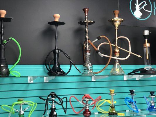 They have hookahs all the way from small starter hookahs to the Pro large hookahs that are absolutely beautiful!