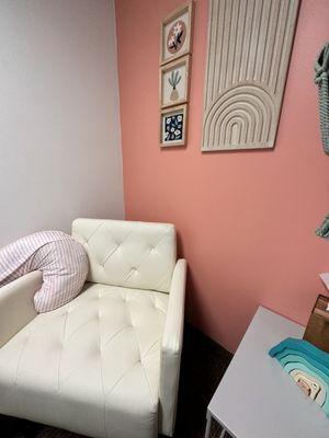 Nursing corner in private room