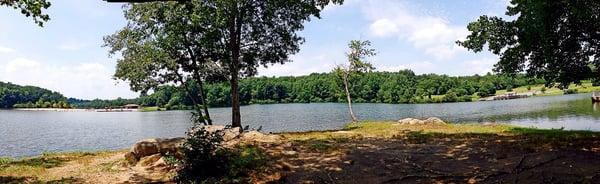 Another picture opposite Chris Green Lake's artificial beach