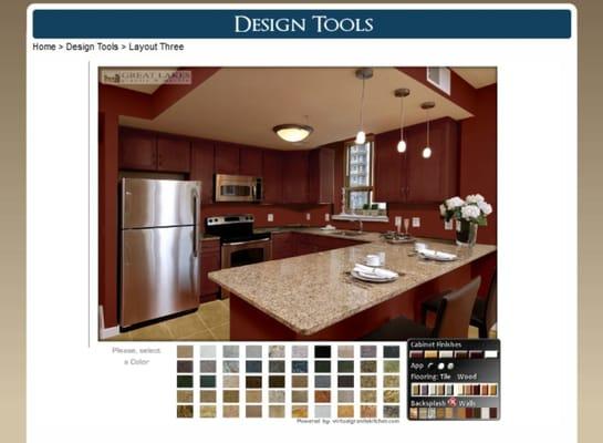 Design your kitchen live on our website using our free kitchen design tools.