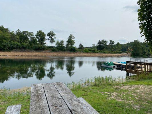 Paddle boat area