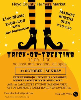 Trick-or-treating 11:00-1:30