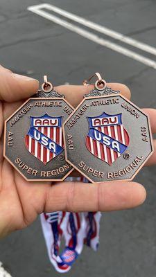 My 3rd place medals from the 2023 AAU tournament at #UCSD